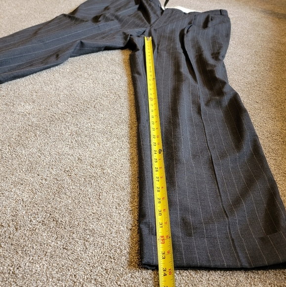 Custom Made 2-Piece Suit, Big & Tall Size 54X, Pinstripe - Picture 5 of 15